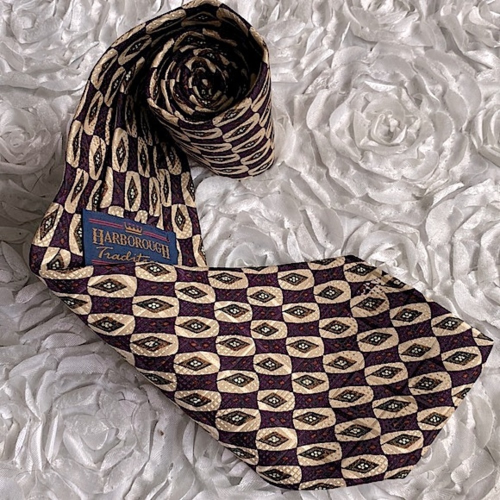 New‎ Harborough Traditions mens silk tie